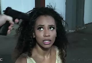 Hot black babe gets betrayed by say no to driver and gets introduced to BDSM